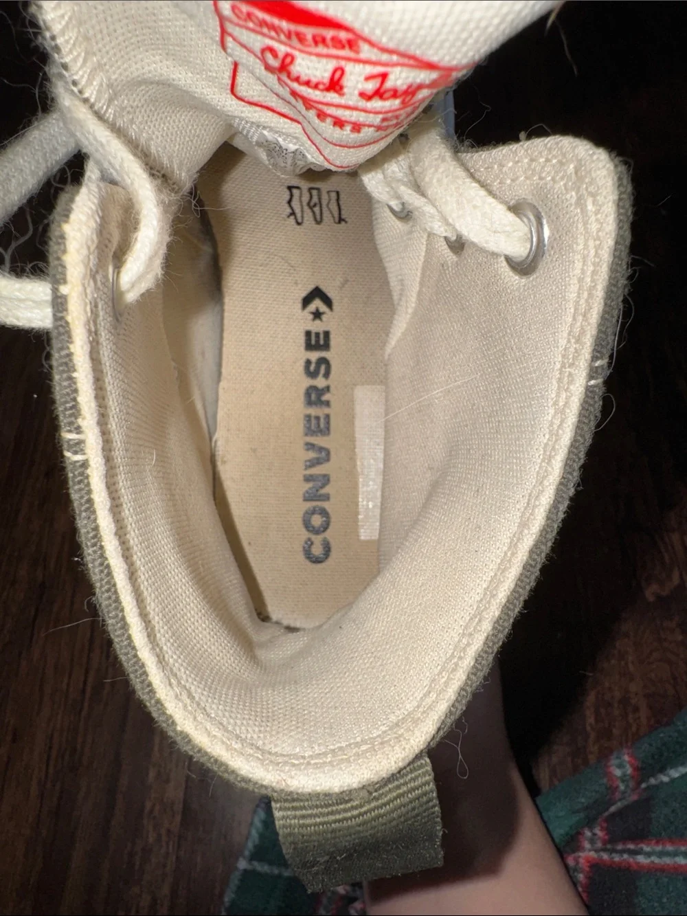 Woman’s Platform Sage Green Chuck Taylor Converse